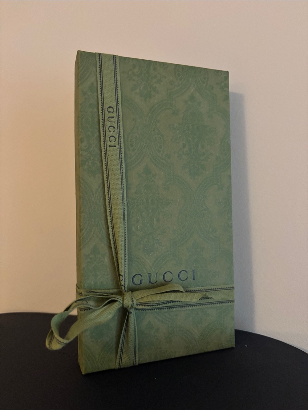 Gucci Sage Green Ribboned Gift Box